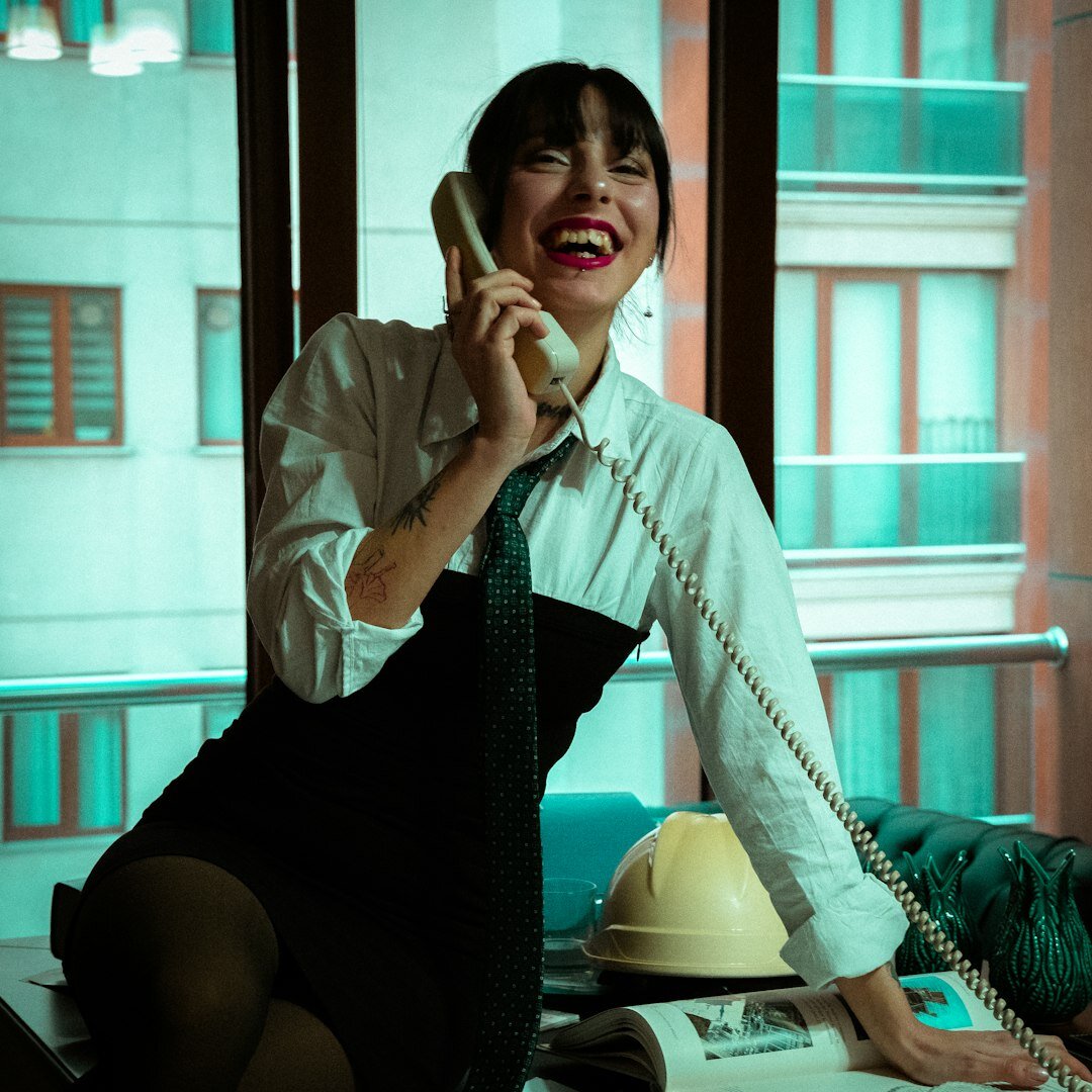 Professional female technology analyst smiling
